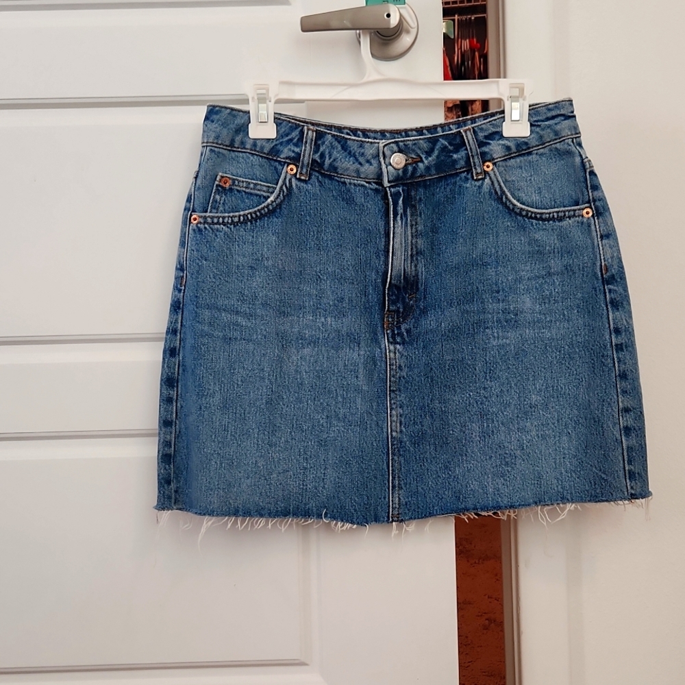 Topshop denim skirt